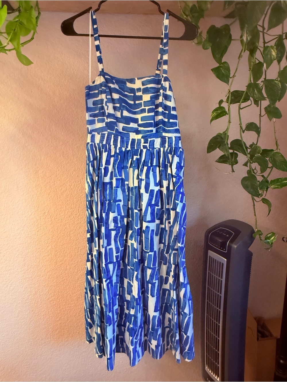 Blue Printed Sundress